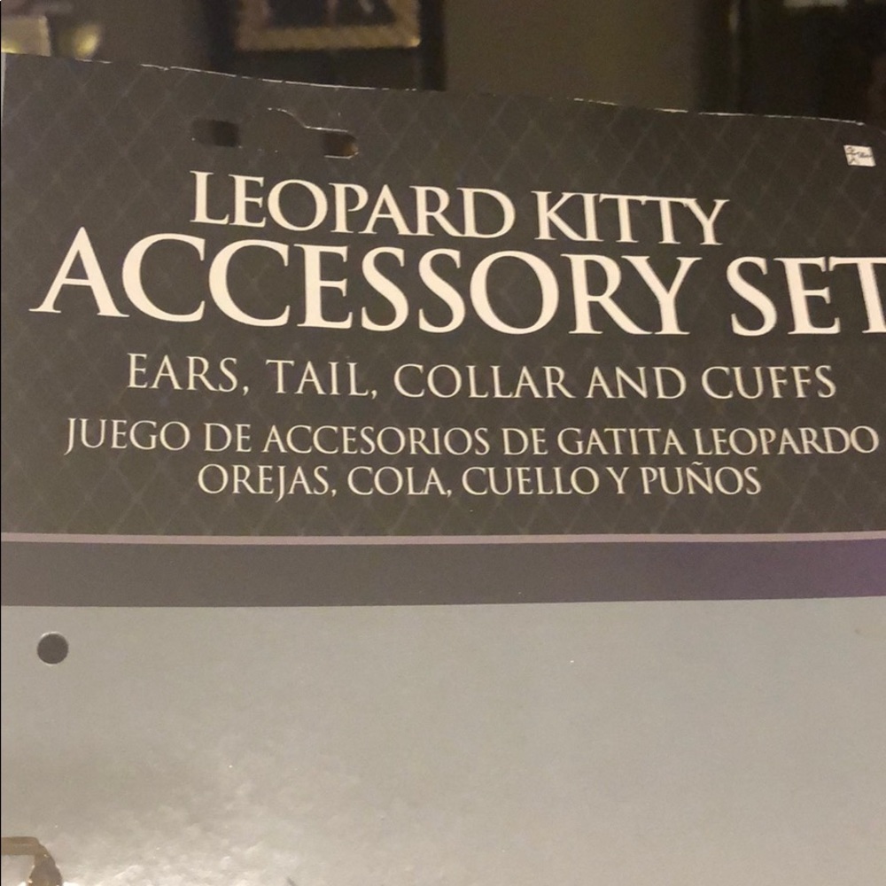 Leopard Kitty Accessory Set